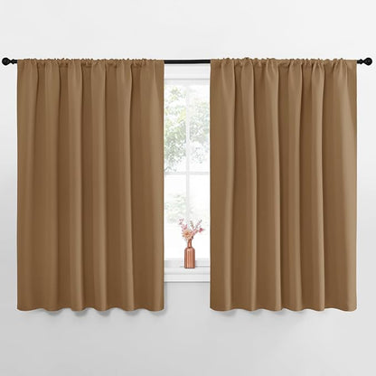NICETOWN Blackout Curtains for Bedroom, 1 Pair, 62 by 63-inch, Window Treatment by NICETOWN