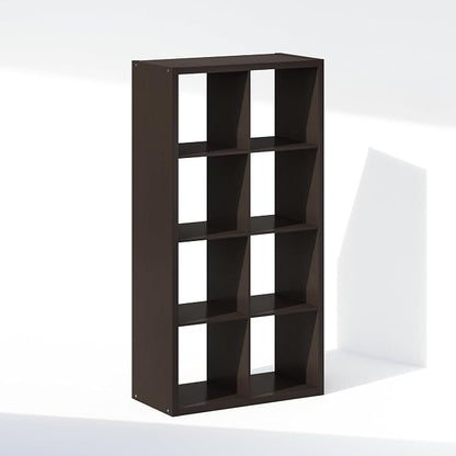 Furinno Simple Cube Storage Organizer, 8-Cube Display Shelf, Open Back Shelving - Image 6