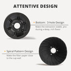 Collapsible Pour Over Coffee Dripper, Silicone Reusable Pour Over Coffee Maker for Camping, Travel, Home&Office, Single Clever Coffee Dripper With 100 V60 Filter Paper #01(1-2 Cup)