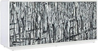 Hooker Furniture Melange Graffitio Wood Credenza in White by HookerFurniture