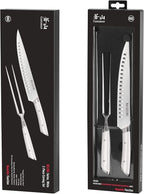 Cangshan HELENA Series German Steel Forged 2-Piece Carving Set (White)