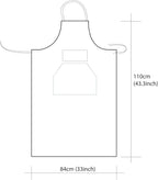 Artist apron/Long apron (Vandyke Brown)