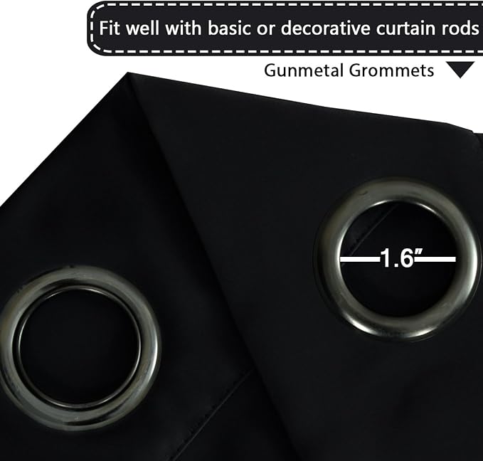 H.VERSAILTEX Blackout Patio Curtains 100 x 96 Inches - Image 3