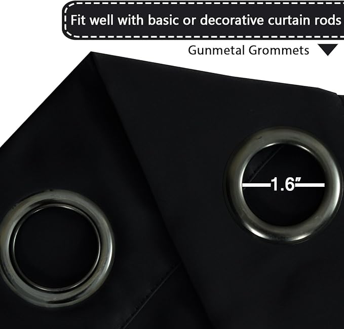 H.VERSAILTEX Blackout Patio Curtains 100 x 108 Inches - Image 3