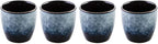 Ceramic Tea Cup, Kung Fu Tea set, Coffee Cup, Yerba Mate Set 4-piece companion cup set (Grey)