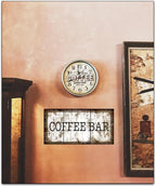 Original Vintage Design, Coffee Tin Metal Wall Art Print Poster, Thick Tinplate Wall Decoration Signs for Coffee Corner/Cafe/Kitchen