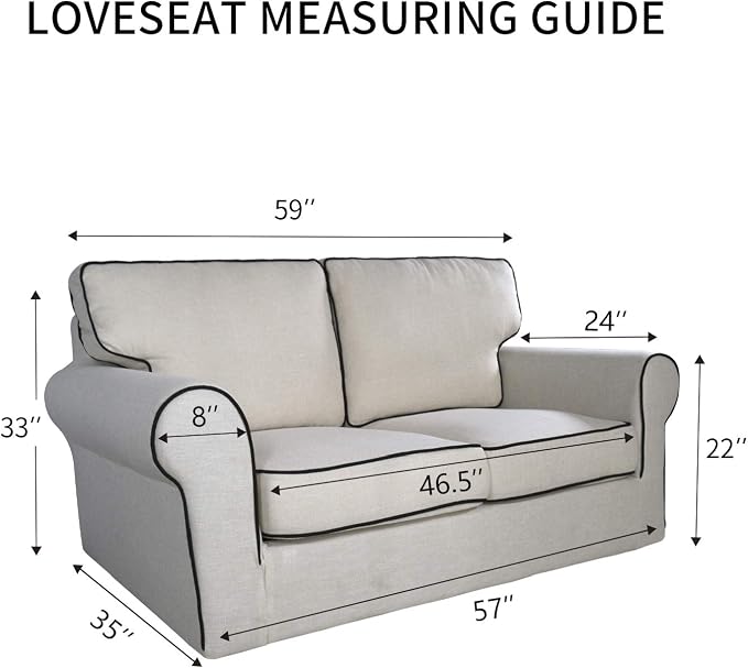 PureFit Stretch Loveseat Covers Fleece Couch Covers - Image 6