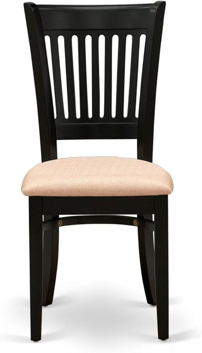 East West Furniture ANVA5-BLK-C 5 Piece Dining Room Furniture Set Includes a - Image 11