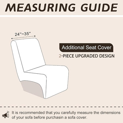Arfntevss Sectional Recliner Couch Covers Velvet Corner Sectional Sofa Cover - Image 2