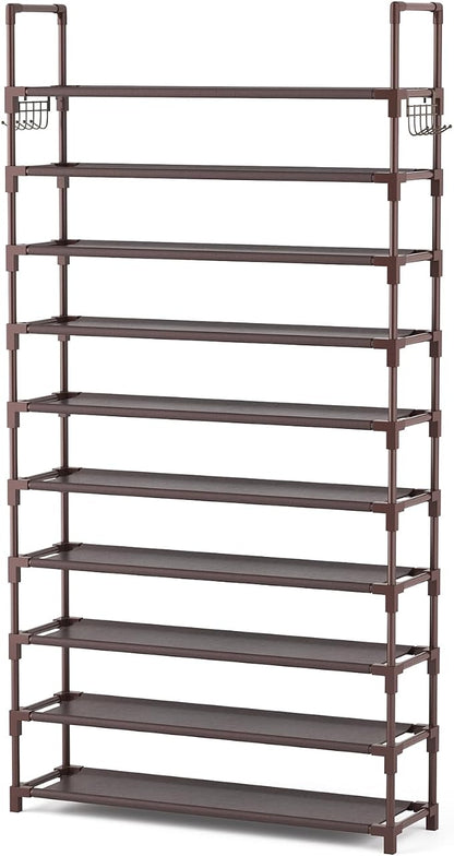 VTRIN 10 Tiers Shoe Rack Tall Large Capacity Wide Shoe Organizer Sturdy Shoe - Image 8