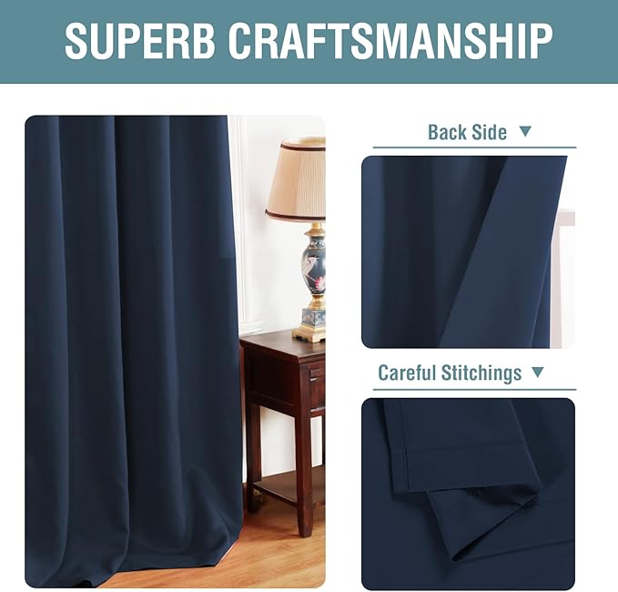 H.VERSAILTEX Ultra Thick and Soft Curtains Blackout - Image 3