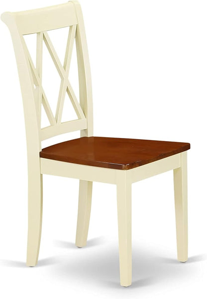 East West Furniture CLC-BMK-W Clarksville Dining Room Chairs - Image 5