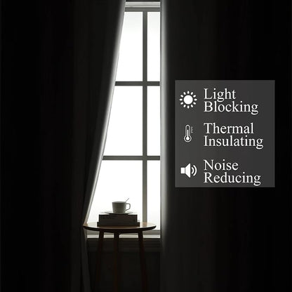 Purple and Greyish White Ombre Blackout Curtains - Image 3