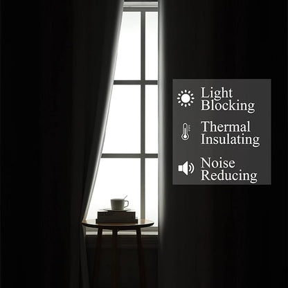 Purple and Greyish White Ombre Blackout Curtains - Image 3