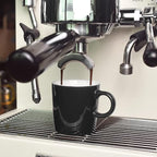 homEdge Mini Procelain Espresso Cup, 4 Ounces / 120 ml Tiny Ceramic Coffee Mugs Demitasse for Espresso, Tea- Set of 6, Black