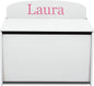 Delta Children Personalized MySize Deluxe Toy Box, Bianca White by DeltaChildren