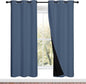NICETOWN Full Shade Curtain Panels 72 inches Long, Pair of Energy Smart & Noise by NICETOWN