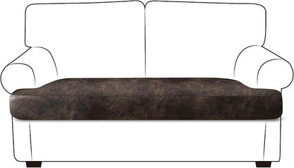 ANARACHON Leather Look Couch Cushion Covers Sofa Seat Slipcovers Sets Couches by ANARACHON