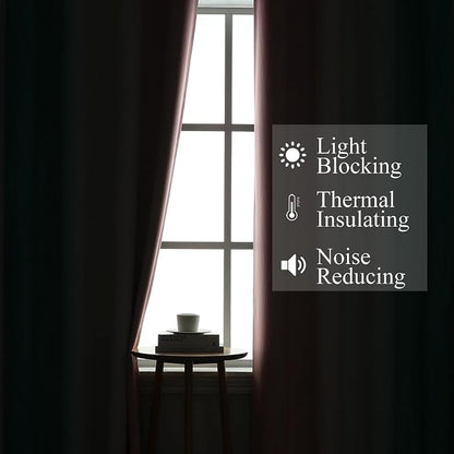 Pink and Teal Ombre Blackout Curtains - Image 3