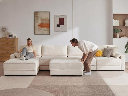 Vipbear 160" Oversized Modular Sectional Sofa, U Shaped Couch Set - Image 8