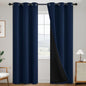 SimpleHome Navy Blue 100% Blackout Curtains Room Darkening Living Room 84 | by SimpleHome