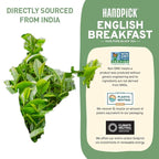 HANDPICK, Organic English Breakfast Black Tea Bags (100 Count) USDA Organic, Non-GMO | Strong, Robust, High-Caffeine Black Tea | Eco-conscious Tea Bags, Brew English Breakfast Tea & Kombucha Tea