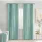 MIULEE Aqua Back Tab Blackout Curtains 52x90 Inch Long 2 Panels Set | Rod by MIULEE