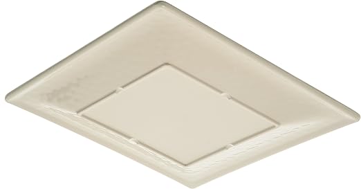 Carlisle FoodService Products Grove Reusable Plastic Plate Square Plate with Rim for Home and Restaurant, Melamine, 10.5 Inches, Aqua, (Pack of 12)