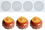 TUKE Honeycomb Lace DIY Cake Decor Silicone Mold Beehive Candy Biscuit Ice Baking Mould Round Chocolate Making Tools (F_ Honeycomb)