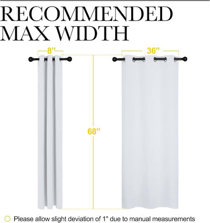 NICETOWN Room Darkening Draperies Curtains Panels, Window Treatment Thermal - Image 7