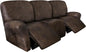 ANARACHON Leather Look Recliner Couch Cover 8-Piece Recliner Sofa Slipcovers 3 by ANARACHON