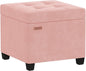 ABHENG 17.7 inches Velvet turfed Ottomans Cube by Liveinacomfortablehome