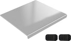 304 Stainless Steel Cutting Board with 2 Pack Non-Slip Mats, Yoposeo Heavy Duty Baking Cutting Chopping Boards for Kitchen, Meat, Fruits, Vegetables, Bread and Baking (19.7" X 15.7"/ 50 X 40cm)
