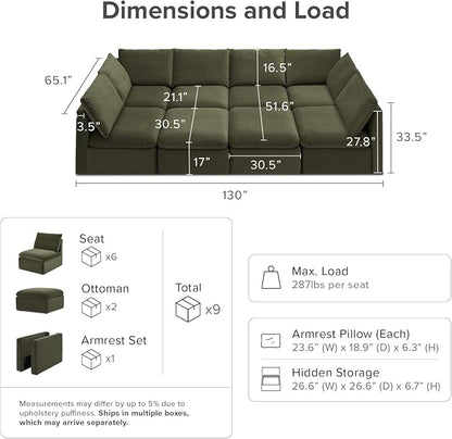 mopio Oversized Modular Sectional Sofa - Image 2