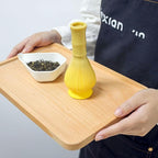 Traditional Matcha Whisk Reusable PP Resin Matcha Whisk Chasen Dishwasher Safe Matcha Stirrer Matcha Green Tea Powder Preparation Prepare Japanese Matcha Tea (Yellow)