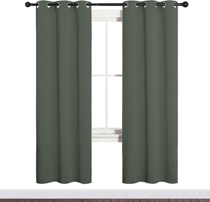NICETOWN Thermal Insulated Curtains Blackout Draperies, Window Treatment Solid - Image 2