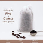 Disposable Cold Brew Coffee Filters - 100 Count Single Use Filter Sock Packs Sturdy Fine Mesh Brewing Bags for Concentrate, Iced Coffee Maker, French/Cold Press Kit, Tea in Mason Jar, 6'' x 10''