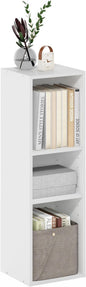Furinno Fulda Book Shelf, 3-Tier Narrow Bookshelf, Bookcase by Furinno-FitsYourSpaceFitsYourBudget