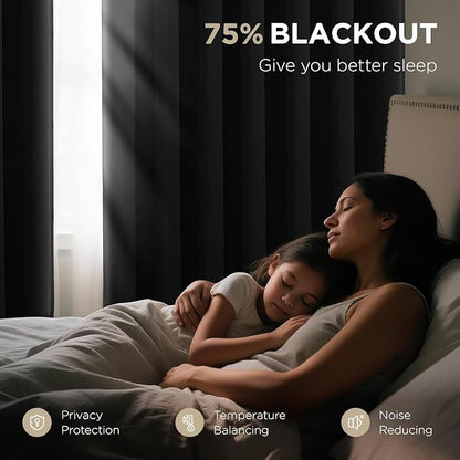 Joydeco 72 Inch Blackout Curtains - Image 3