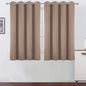 Blackout Curtains 66 x 54 Inch Long Cappuccino Curtains Set of 2 Panels Room by Lemomo