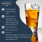 Organic Positively Tea Company, Flavored Black Tea Sampler, Loose Leaf, 4 Ounce, 3 Pack