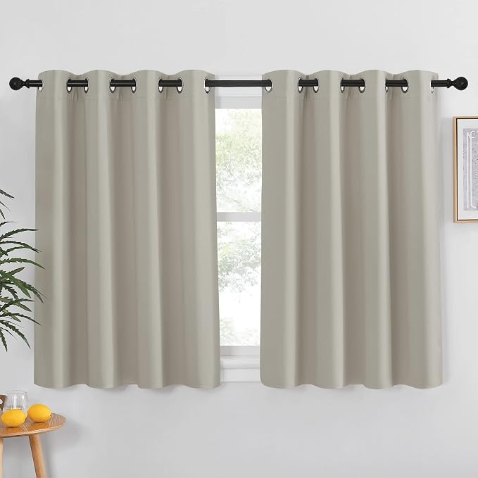 NICETOWN Blackout Kitchen Curtains 45 inch Length by NICETOWN