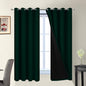 Yakamok Pine Tree Green 100% Blackout Curtains 63 Inches Long 52" Wide | by Yakamok