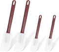 Set of 4 Silicone Spatula Rubber Spatulas Heat Resistant Silicone Spatulas High Temp Commercial Silicone Spatula for Kitchen Cooking Mixing Frying Spreading Baking, Dishwasher Safe