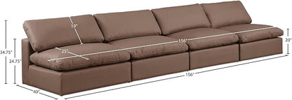 Meridian Furniture 188Brown-S156 Comfy Collection Modern | Contemporary - Image 3