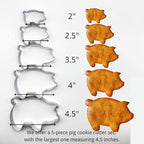 Doczen Concha Cutter & Pig Cookie Cutter Set for Mexican Cookbook Fans - Create Authentic Pan Dulce & Pastries to Pair with Mexicano Hot Chocolate - Cortadores para Conchas y Marranitos