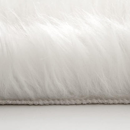 MIULEE Fluffy Area Rug 3'x5' Large Faux Fur Sheepskin Rug - Image 4