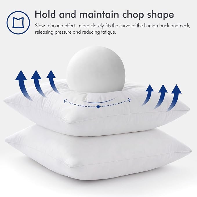 MIULEE Feather Pillow Insert 22x22, Throw Pillow - Image 5