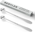 2PCS 1 Teaspoon(1tsp, 1/3tbsp, 5 ml) Single Measuring Spoon, Extra-long Handle Individual Measure Scoop, Stainless Steel Spoons Only