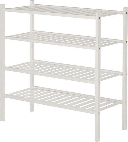 ROMGUAR CRAFT 4 Tier Bamboo Shoe Rack - Image 6